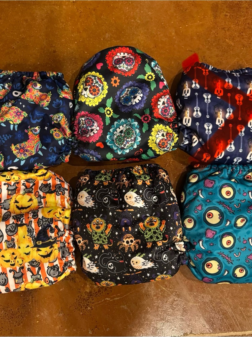 Mama Koala Cloth Diaper Halloween Theme Pattern Lot Of 5 Or Message for 1